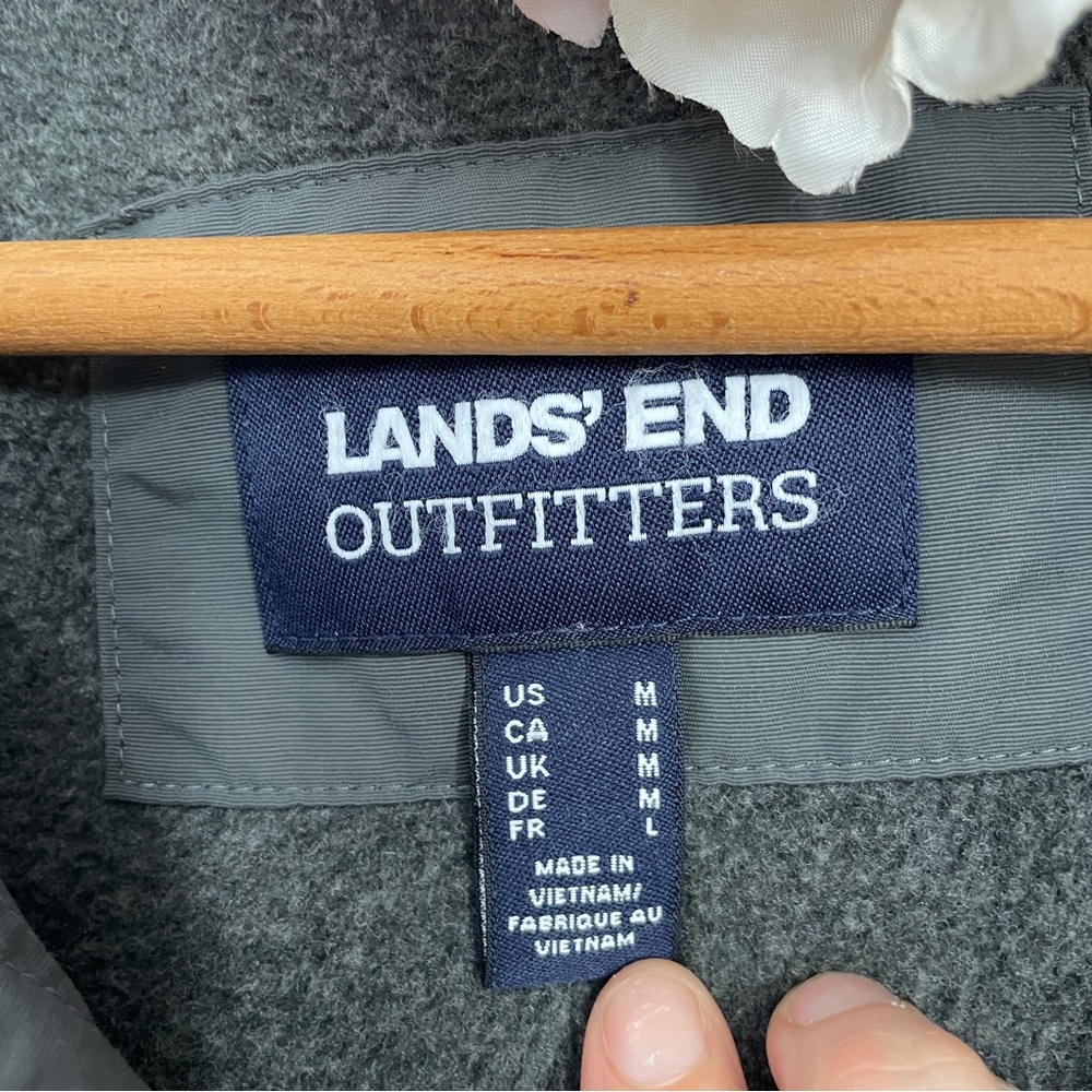 Lands' End Outfitters Women's Gray Grey Winter Jacket Medium - Picture 2 of 8